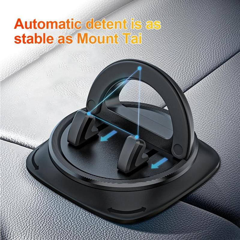 Product Introduction of 360 Degree Rotatable Car Phone Holder, Car Dashboard Phone Holder, Universal Car Interior Accessories for iPhone & Android Phones 6