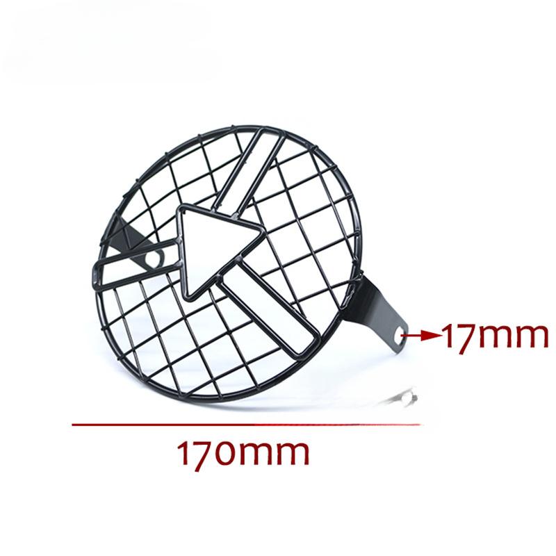Product Introduction of Phụ Kiện Xe Máy, Tấm Chắn Gió Đèn Pha, Tấm Chắn Gió Sửa Đổi Cổ Điển, Vỏ Đèn Pha Mới, Vỏ Đầu Mũi Tên Lưới, Cho Đèn Pha Trước 1