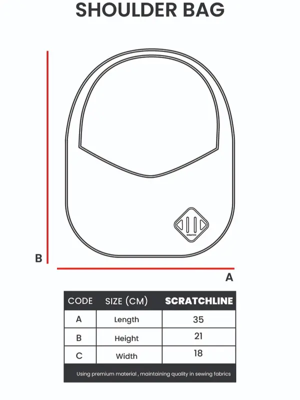 Scratchline Laid  Back Shoulder Bag Tas Selempang Pria dan Wanita 5