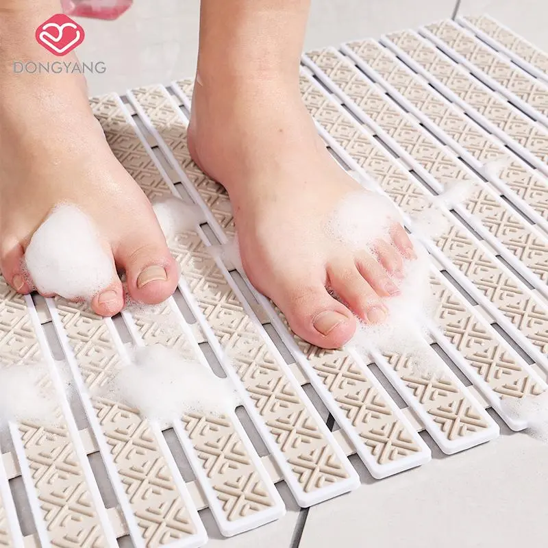 Bathroom Shower Mat, 1 Count Non-slip Bathroom Mat with Suction Cup Backing, Bathroom Accessories, Home Decor 3