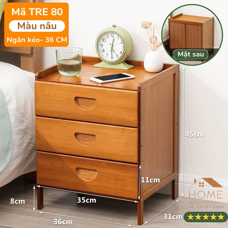 Tủ, Kệ Để Đầu Giường 2, 3 TẦNG Bằng Gỗ, Phong Cách Bắc Âu Đơn Giản Và Sang Trọng