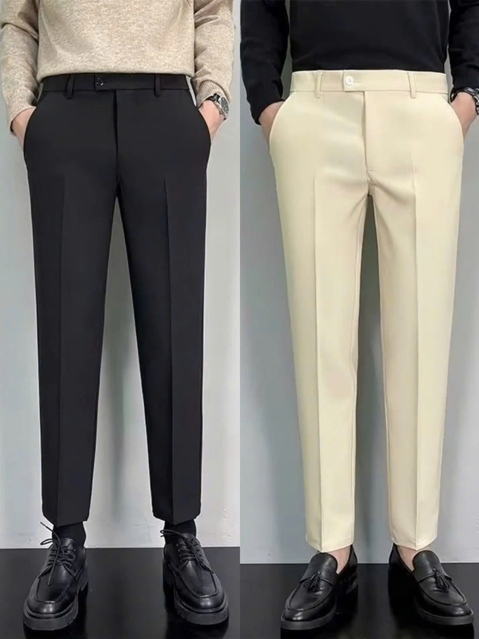 COMBO 2 Quần Âu Tây Âu Nam Chất Vải Vi.Tex Co Giãn 4 Chiều Chống Nhăn Nhàu tốt Form Dáng Slimfit Tôn Dáng - Menswear
