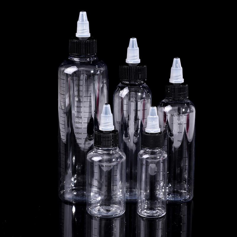 Product Introduction of 30ml-250ml Plastic PET Liquid Capacity Dropper Bottles Pigment Ink Containers Transparent Organiser 17