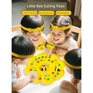Manik Magnetik Memetik Madu Lebah Kecil, Mainan Pendidikan, dengan Perhatian Pacman, Sesuai untuk Tema Pertempuran Bapa dan Anak, Interaksi Padanan, Permainan Papan Kanak-kanak