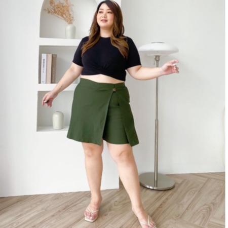 Skort Rok Celana Pendek Wanita Jumbo xxxl Big Size oversize  Bahan Melar Curvy 2
