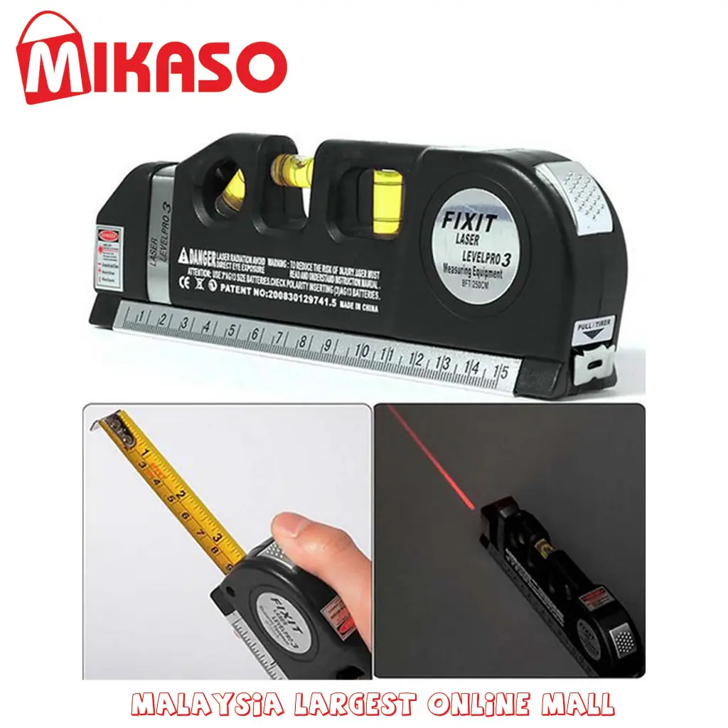 FIXIT Laser Level Pro 3 150mm Multifunctional Measurement Tools Hardware Scale