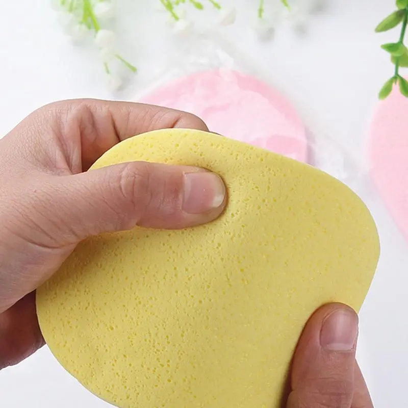 Miếng Bọt Biển Làm Sạch Da Mặt, Nhiều Màu Sắc, Miếng Làm Sạch Da Mặt, Miếng Rửa Mặt, H3B4 Màu Ngẫu Nhiên, Phồng A3E8, 1 Miếng 8
