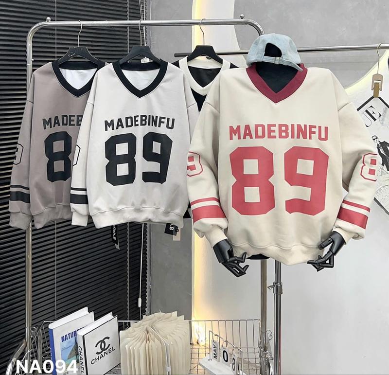 Product Introduction of áo Nỉ swt cổ tym 2da in số 89+ form rộng Hoodie Nam nữ 8