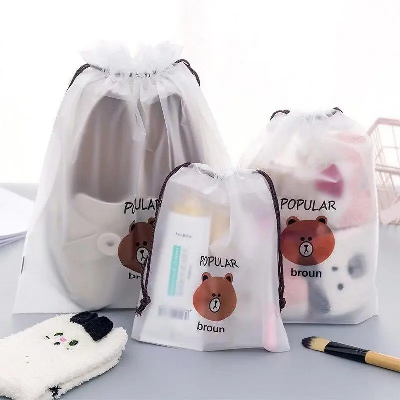 ED - TAS PENYIMPANAN TRAVEL TRANSPARAN WATERPROOF / KANTONG TRAVEL / KANTONG SERUT SERBAGUNA