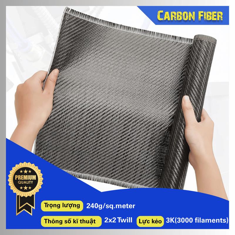 Vải Carbon Fiber 3K Vân Tổ Ong HoneyComb Dán Ốp Đúc Carbon Phụ kiện nội thất Ô…