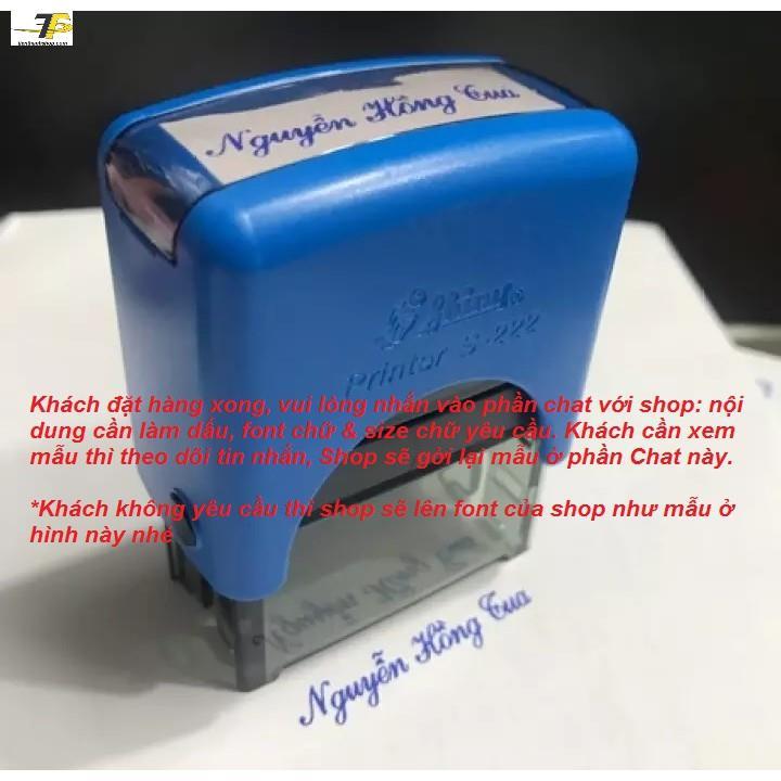 Khắc dấu tên 1 đến 2 dòng Shiny S-222 14x38mm - Mẫu mới - Giá tốt