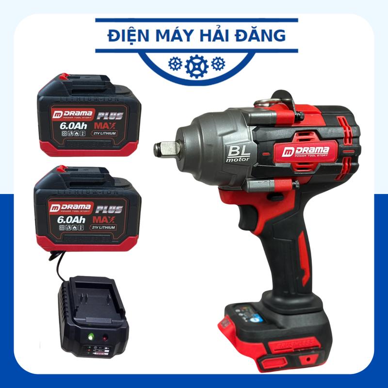 Máy Siết Bulong DRAMA Mod 5600 Lực Siết 1880N.M Động Cơ Không Chổi Than Sử Dụng Chân Pin Phổ Thông M21-4CM