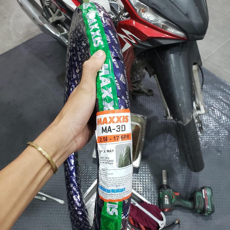 Vỏ có ruột Maxxis gai 3D gắn cho xe Wave, Dream, Future, Sirius, Jupiter...