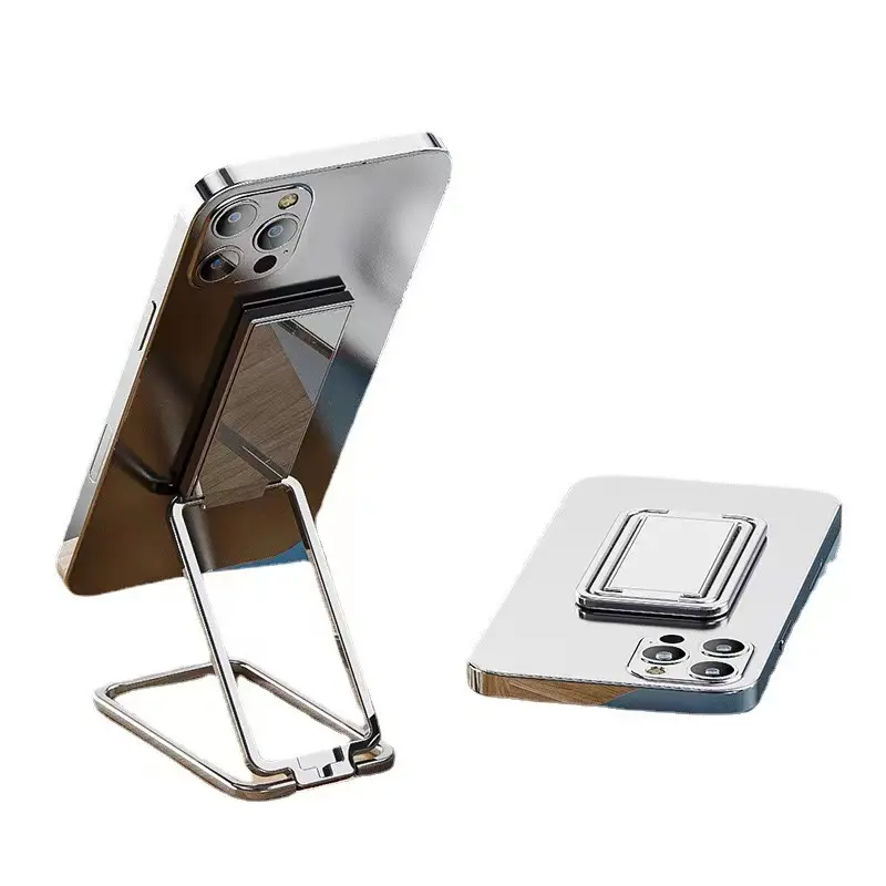 Thin and Foldable Finger Phone Holder Mount Stand Adjustable Multi-Angle 360 Rotation, Metal for Deskdsa 1