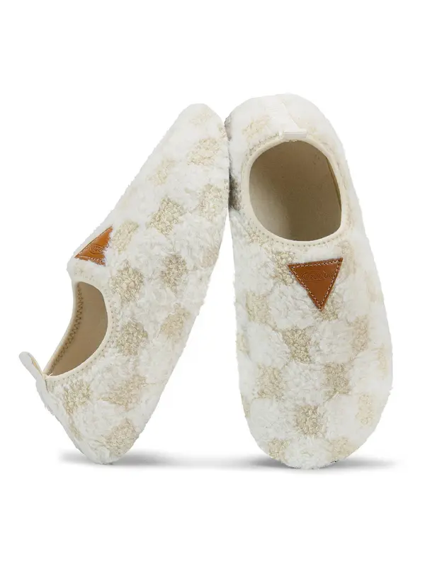 Women's Plaid Pattern Plush Slippers, Casual Soft Comfortable Home Slippers, Warm Slippers for Indoor & Outdoor Use for Women & Girls 3