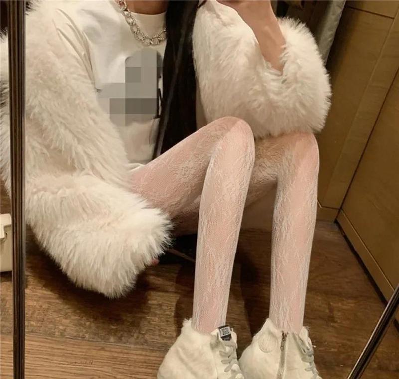 Product Introduction of Tất lưới, phong cách Gothic Lolita, quần tất lưới cho phụ nữ, quần tất lưới, quần tất Y2k, với quần legging họa tiết hoa, đồ lót gợi cảm 24