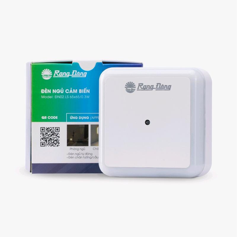 Đèn ngủ cảm biến Rạng Đông 0.3W, sử dụng làm đèn ngủ, đèn chiếu sáng chân tường, cầu thang...,đèn ngủ công tắc gạt.