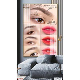 Tranh Tráng Gương Cao Cấp Tranh Spa Phun Săm Thẩm Mỹ Nail Gội Đầu Dưỡng Sinh Chăm Sóc Da Mặt