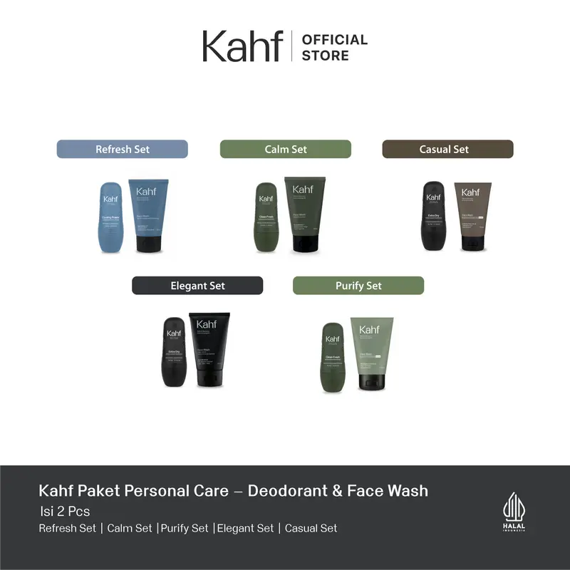 Kahf Paket Personal Care Isi 2 (Face Wash + Deodorant) - Suitable for Daily Use 2