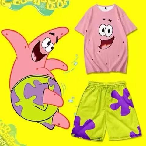 Seluar Pendek Pantai, Gaya Patrick Star dan SpongeBob, Pakaian - TikTok ...