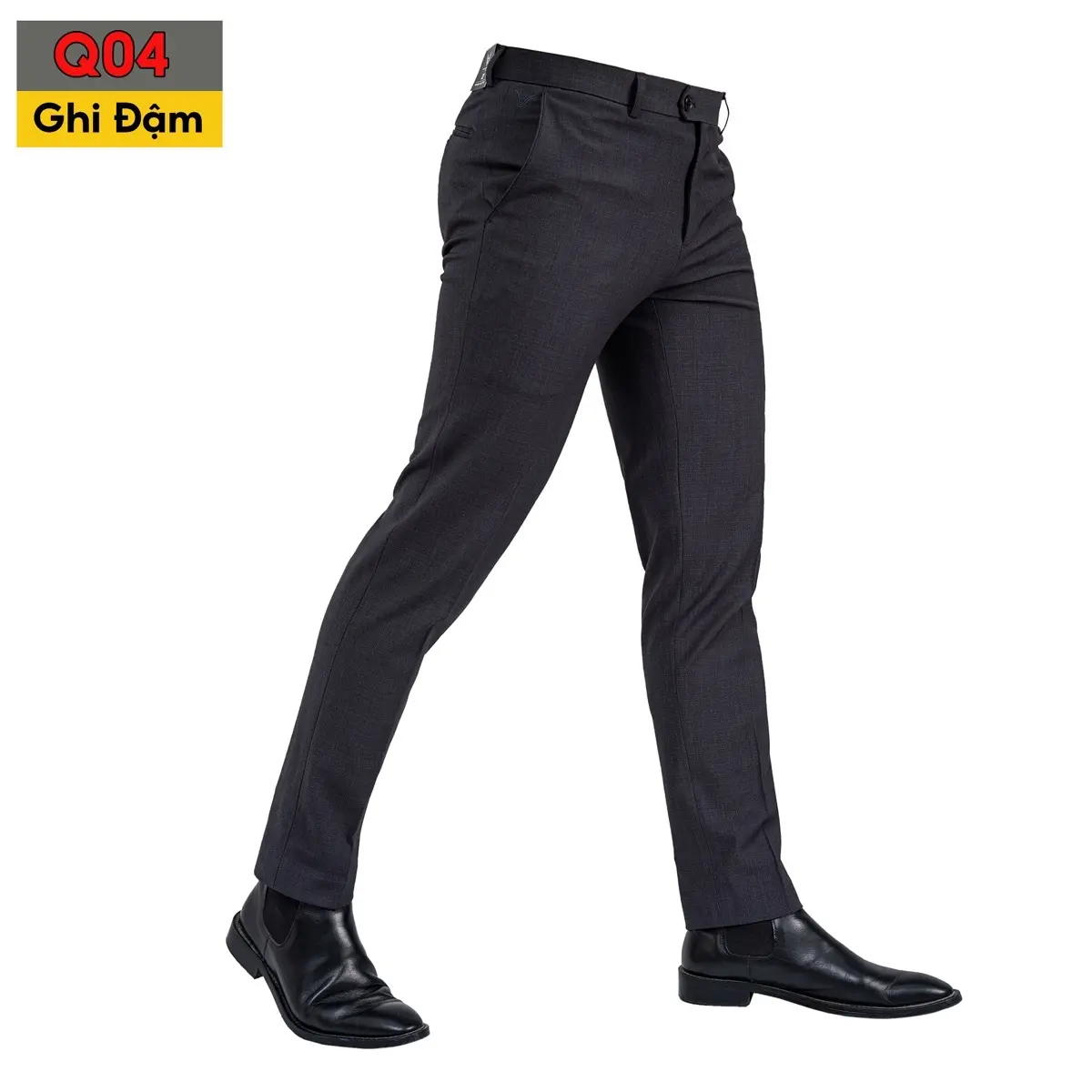 Quần Âu Nam Slimfit Màu Ghi Đậm -Q04