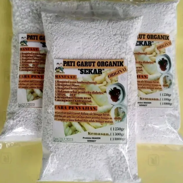 tepung pati garut kasar 1KG organik tradisional