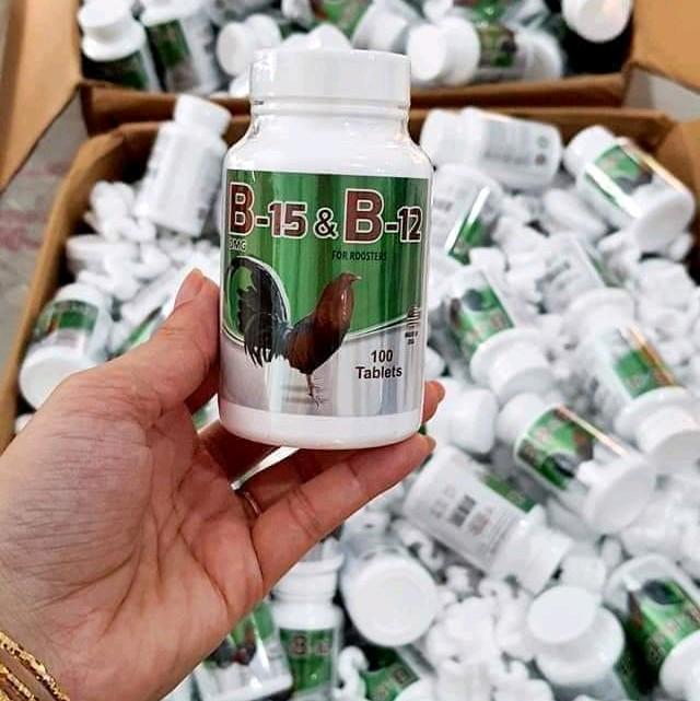 B15/B12 hủ 100 viên thuốc nuôi tăng bo đá cho gà