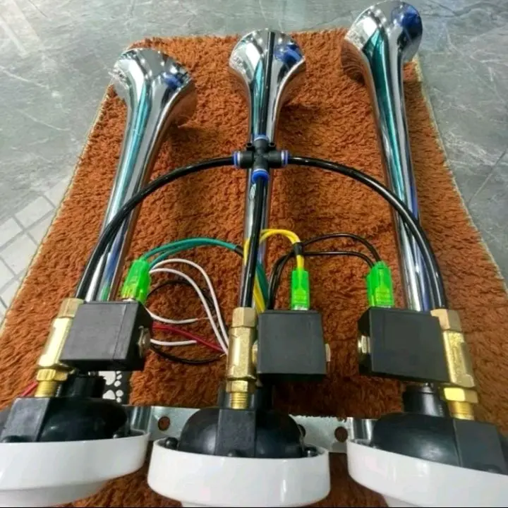 kèn 3 loa inox điện 12v-24v 4