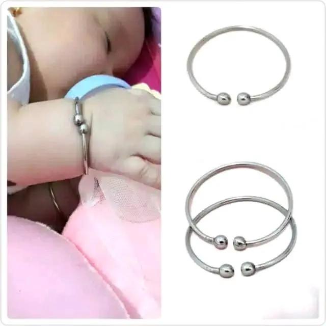 GELANG BAYI GELANG PUTIH GELANG ANAK KECIL KESEHATAN ANTI KARAT