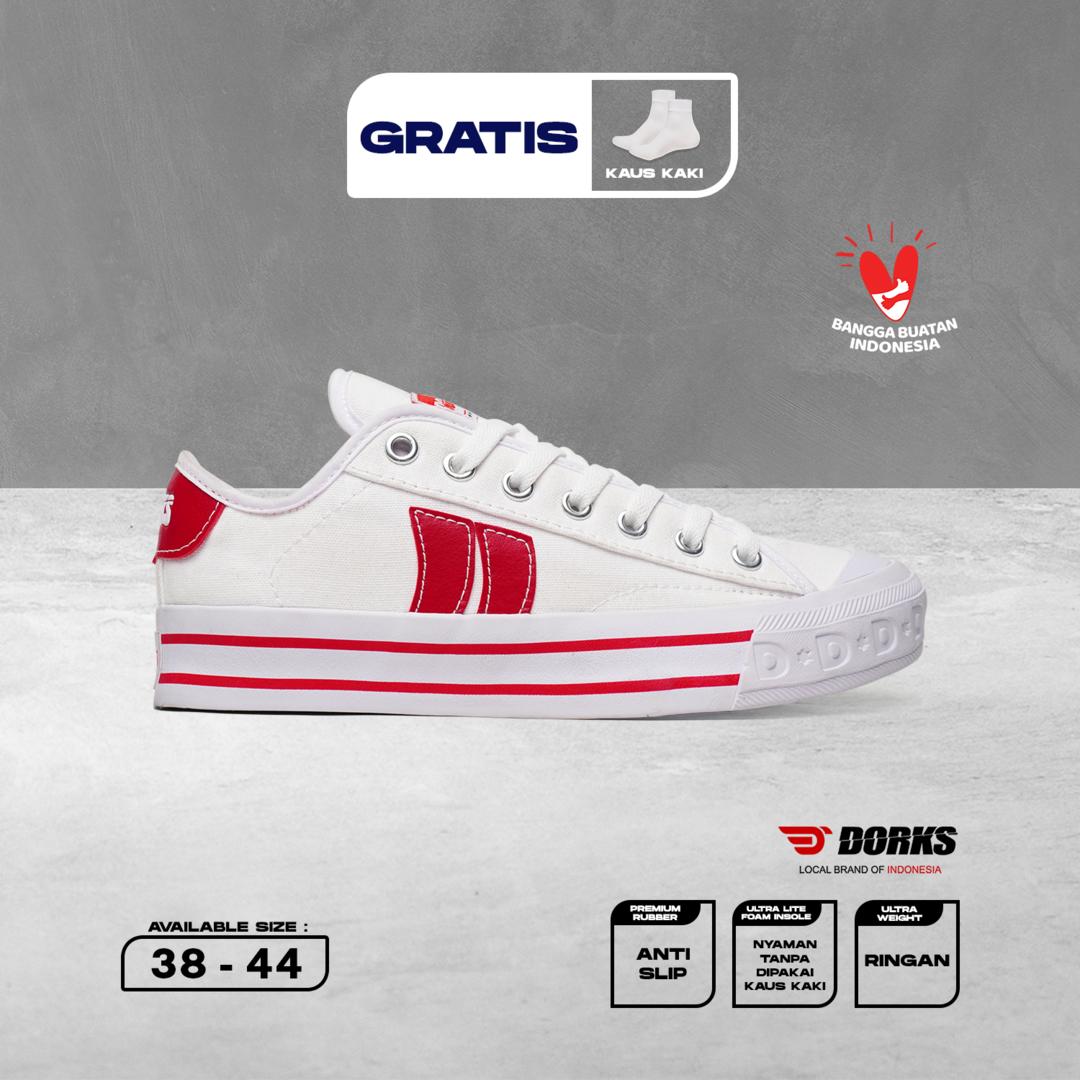 Dorks Metro Low White Red