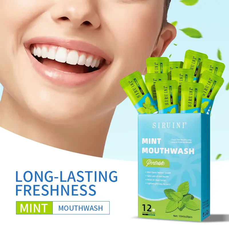 Travel Pack Mouthwash Strips Portable Disposable Mouthwash Bags colgate  total