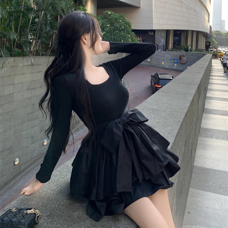 7801 đầm đen công chúa bigsize sang chảnh  trễ vai  đi tiệc hela ren body ngắn đầm cúp ngực hack dáng xinh nhẹ nhàng 4