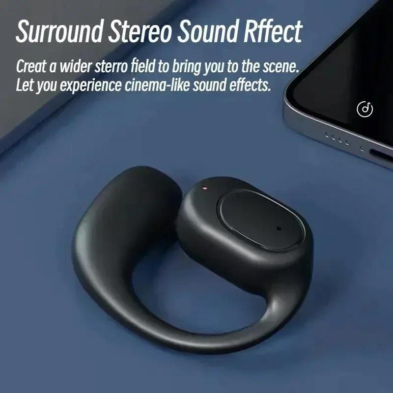 Product Introduction of KY2 Ear Hook Wireless Earphones Air Conduction OWS Headphone HiFi Ear-Hook Music Sports Noise Cancel Headset For All Smartphones 2