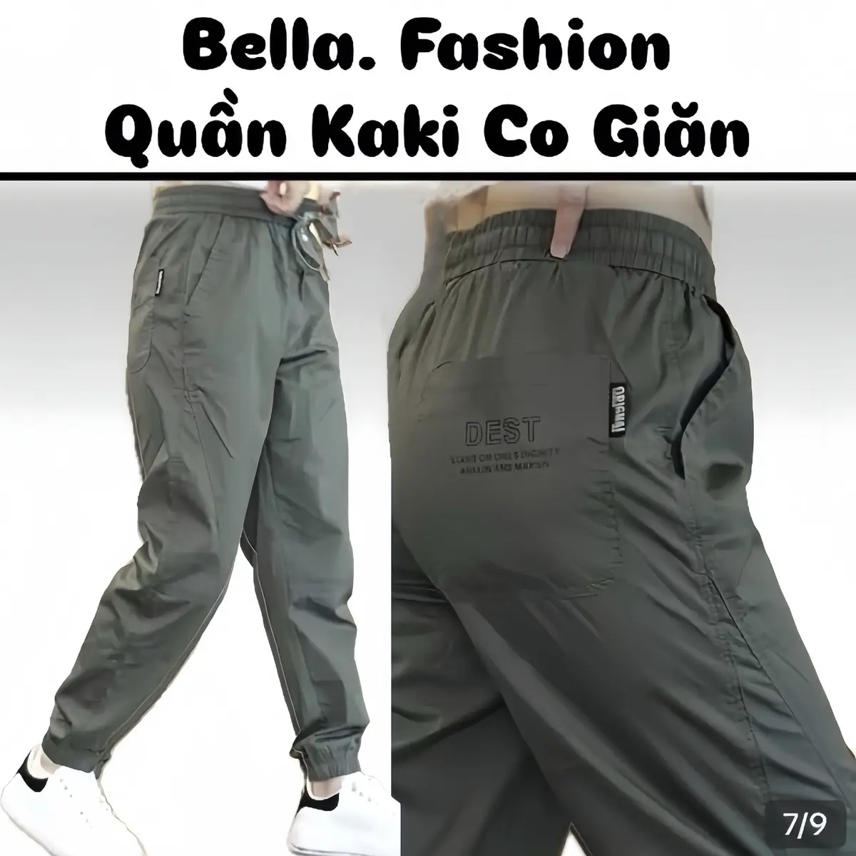 A12 Quần Kaki Nam Nữ Co Dãn Dáng Joger Đủ Size 38-75kg -Q200 Thể Dục Tập Gym Sport Tập Thể Dục Jogger