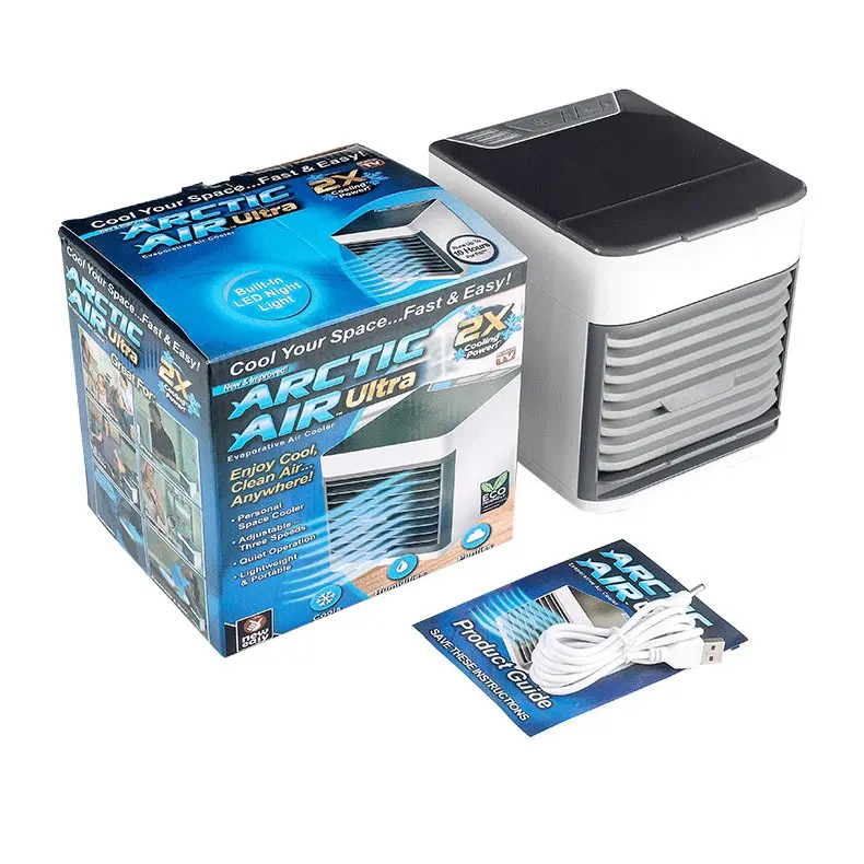 AC Mini Portable USB Arctic Air Cooler Ultra 2x Cooling Mini Fan Ac Artic Pendingin Penyejuk Udara Ruangan 1