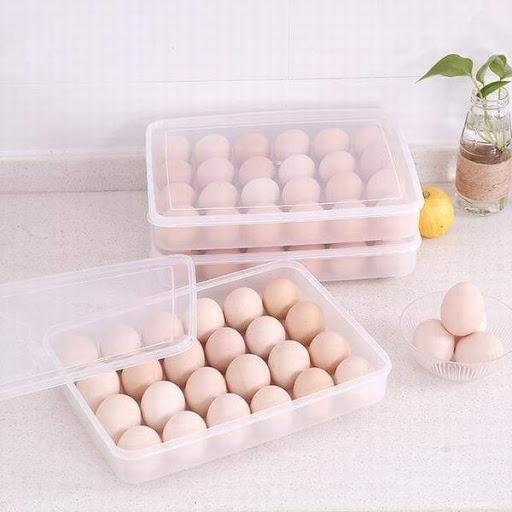 Product Introduction of Hộp đựng trứng 24 quả có nắp, Hộp đựng trứng tủ lạnh, hộp đựng trứng 2 tầng, hộp đựng trứng gà 2