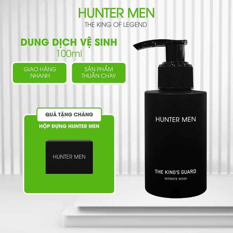 Gel vệ sinh nam HUNTER MEN 100ml | TẶNG Hộp đựng Hunter Men 0