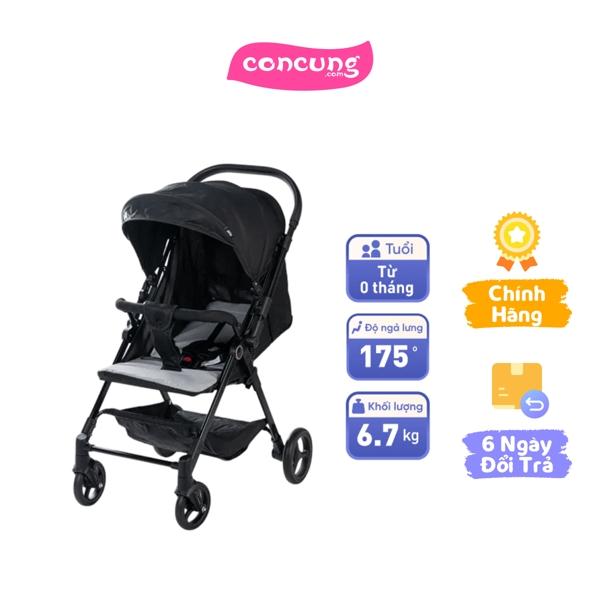 Xe đẩy gấp gọn cho bé 2 chiều Animo Q1 (Xám + Đen)