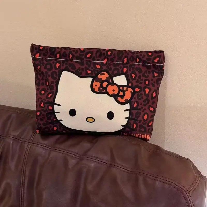 Túi Cầm Tay Hello Kitty, Dung Tích Lớn, Cầm Tay, Đồ Trang Trí Tinh Tế, Giá Trị Cao, Lưu Trữ, Túi Trang Điểm Hoạt Hình Dễ Thương, Năm 2025 2