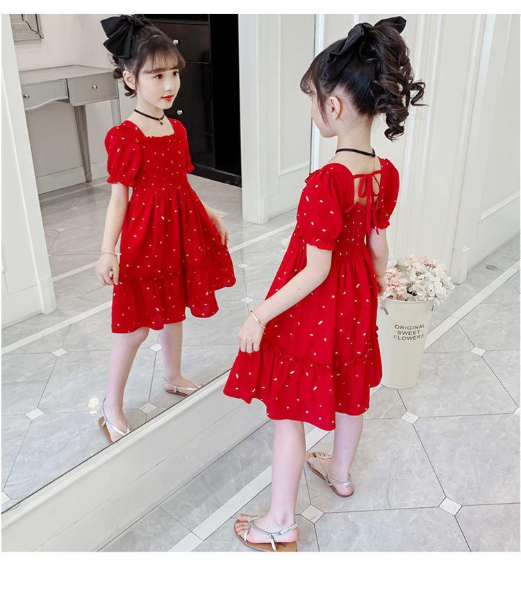 Product Introduction of Váy Voan ngắn Tay Cho Bé Gái, Cỡ Trung Bình Và Lớn, Váy Tay Phồng Cho Trẻ Em, Thời Trang, Quần Áo Trẻ Em, Hàng Mới Về Mùa Hè 2024 9