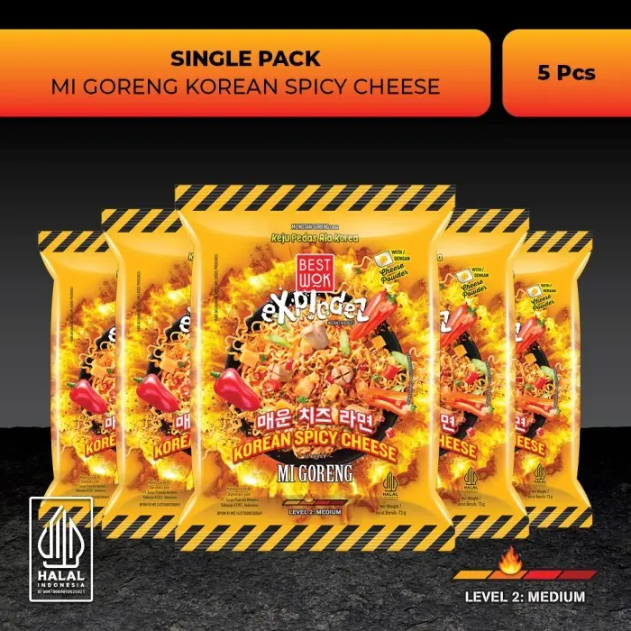 Best Wok Mi Goreng Korean Spicy Cheese 5 pcs