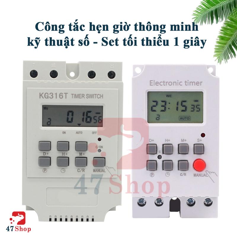 Công tắc hẹn giờ kỹ thuật số KG316S-IIA, KG316S-IIB, 25A, 220VAC, tối thiểu 1 giây - Hẹn giờ thông minh 0