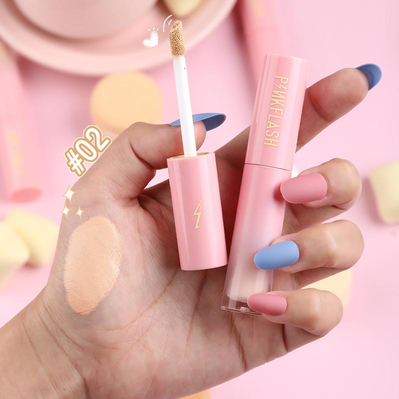 PINKFLASH Liquid Concealer OhMyBreath Breathable - Long Lasting Smooth Dark Circles Scar Acne Skin Concealer PF-F04 4