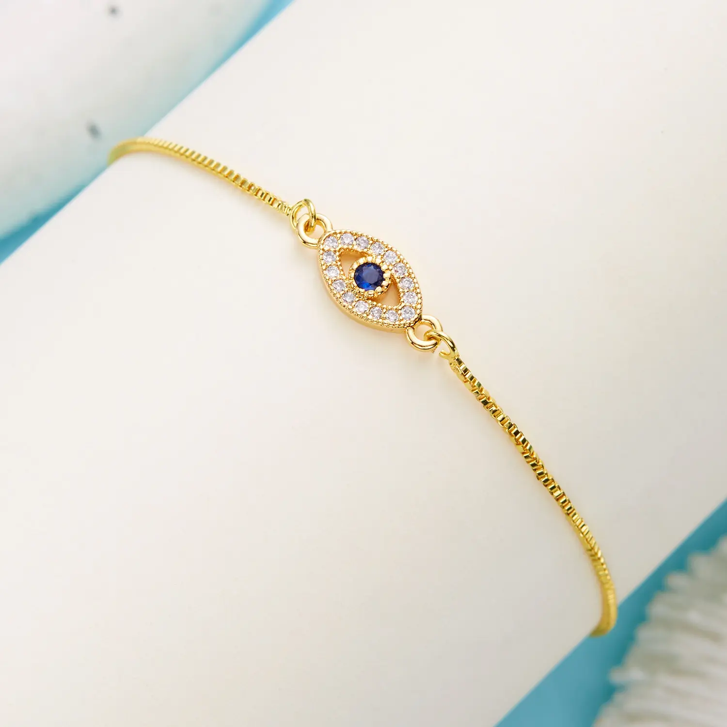European and American Blue Eyes Evil Eye Bracelet Creative Style Devil's Eye Pull Bracelet