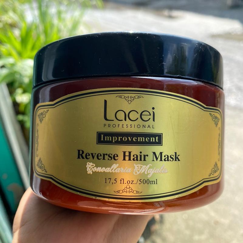 Hấp dầu ủ tóc Lacei Improvement 500ml, HẤP DẦU LACEI NÂU, hương hoa sang trọng, dành cho tóc hư tổn khô sơ