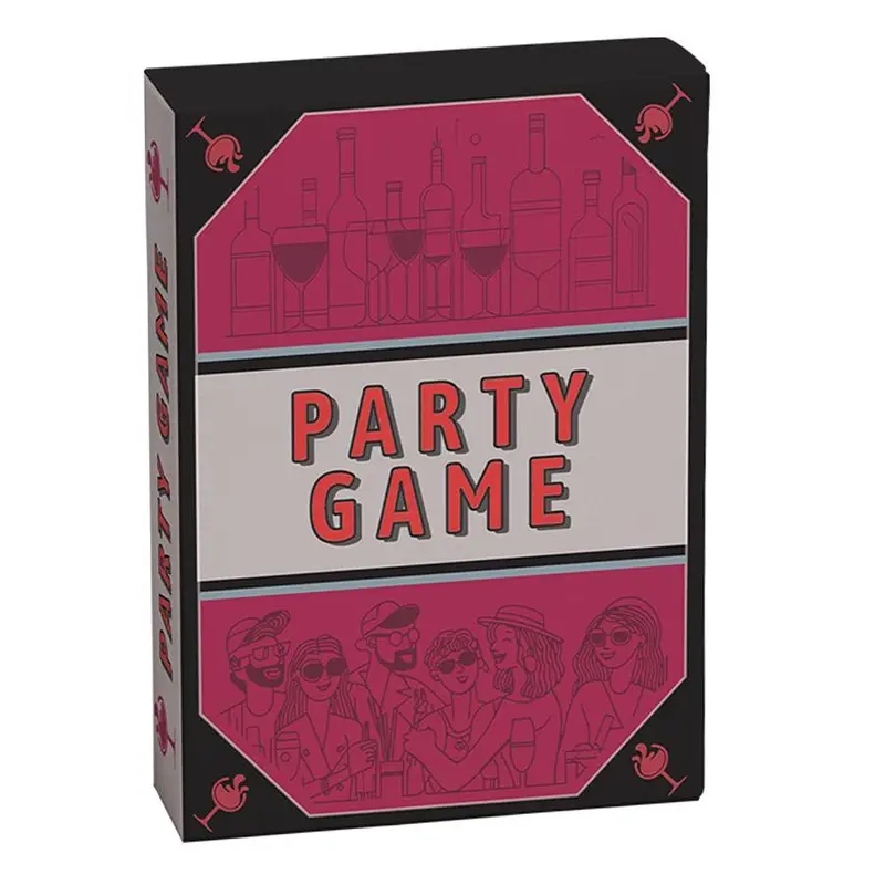Party Game Card, 1 Box Drinking Props Game Card, Multi-person Party Team Building Toys, Perfect Game Night for Family and Friend 0