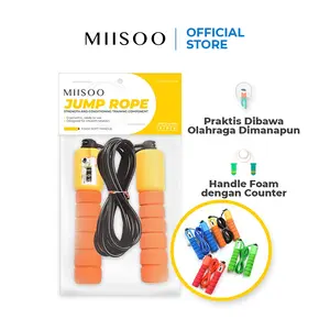 MIISOO Jump Rope Skiping Soft Handle with Counter / Tali Lompat skipping 287cm
