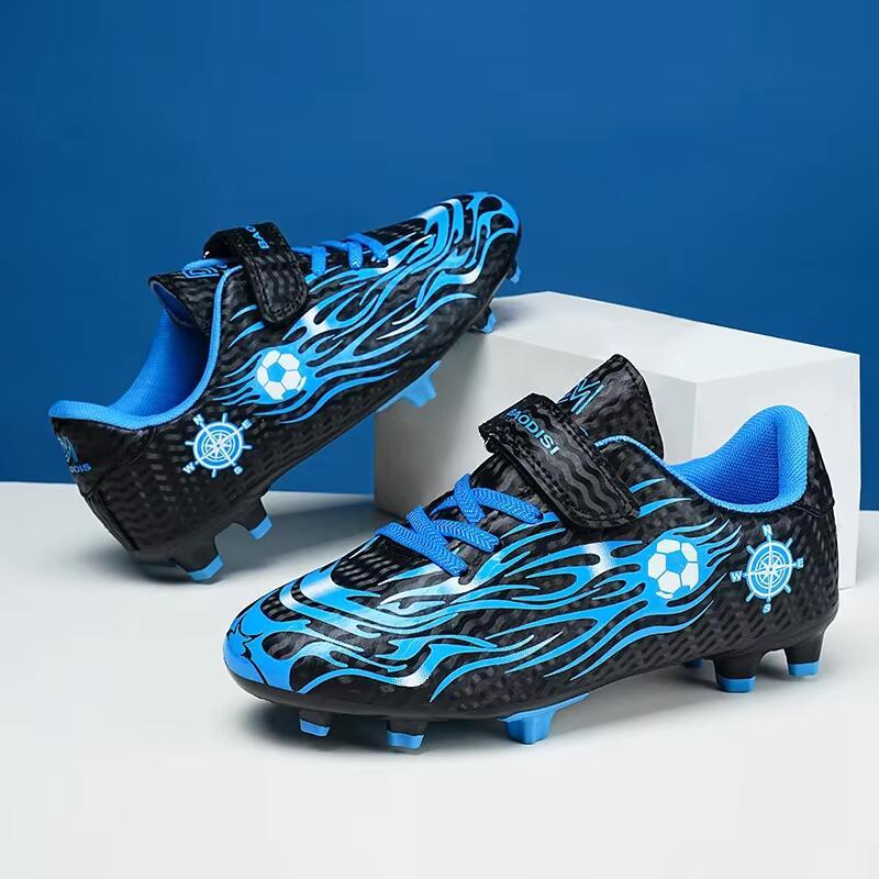 Product Introduction of Kids Boys Free Shipping Turf Training Soccer Shoes Outdoor Sports Futsal Hall Football Boot for Children 0
