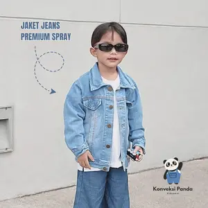 Jaket Jeans Anak Casual Model Spray Fashion - Pakaian Anak-anak
