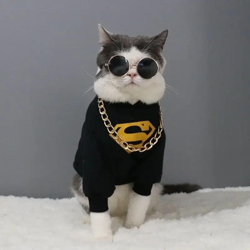 Product Introduction of Pet Sun Glasses Pet Vintage Round Glasses Cat Accessories Puppy Photos Props Decorations for Dogs Reflection Eyewear Glasses 12